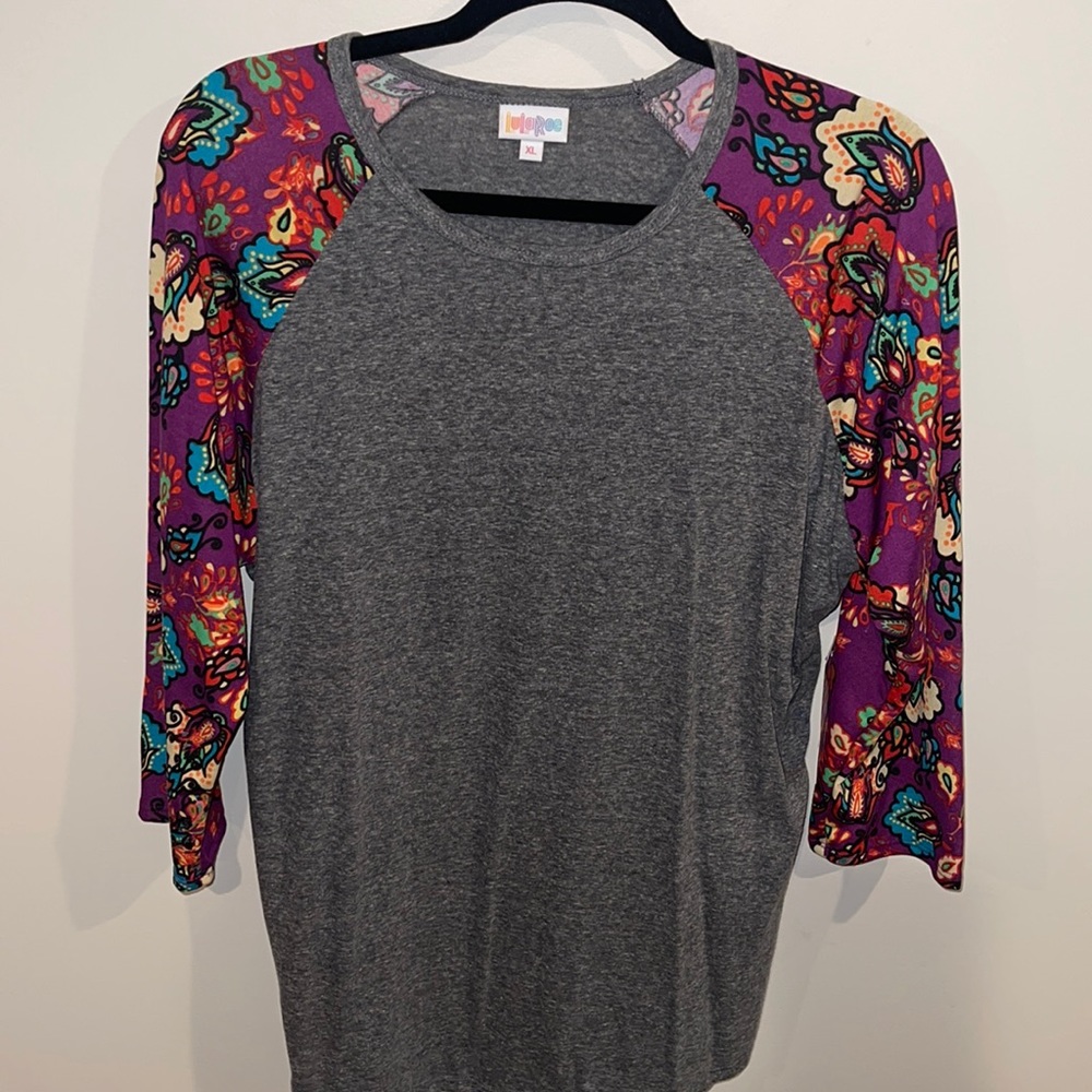 Lularoe Randy baseball t top size XL